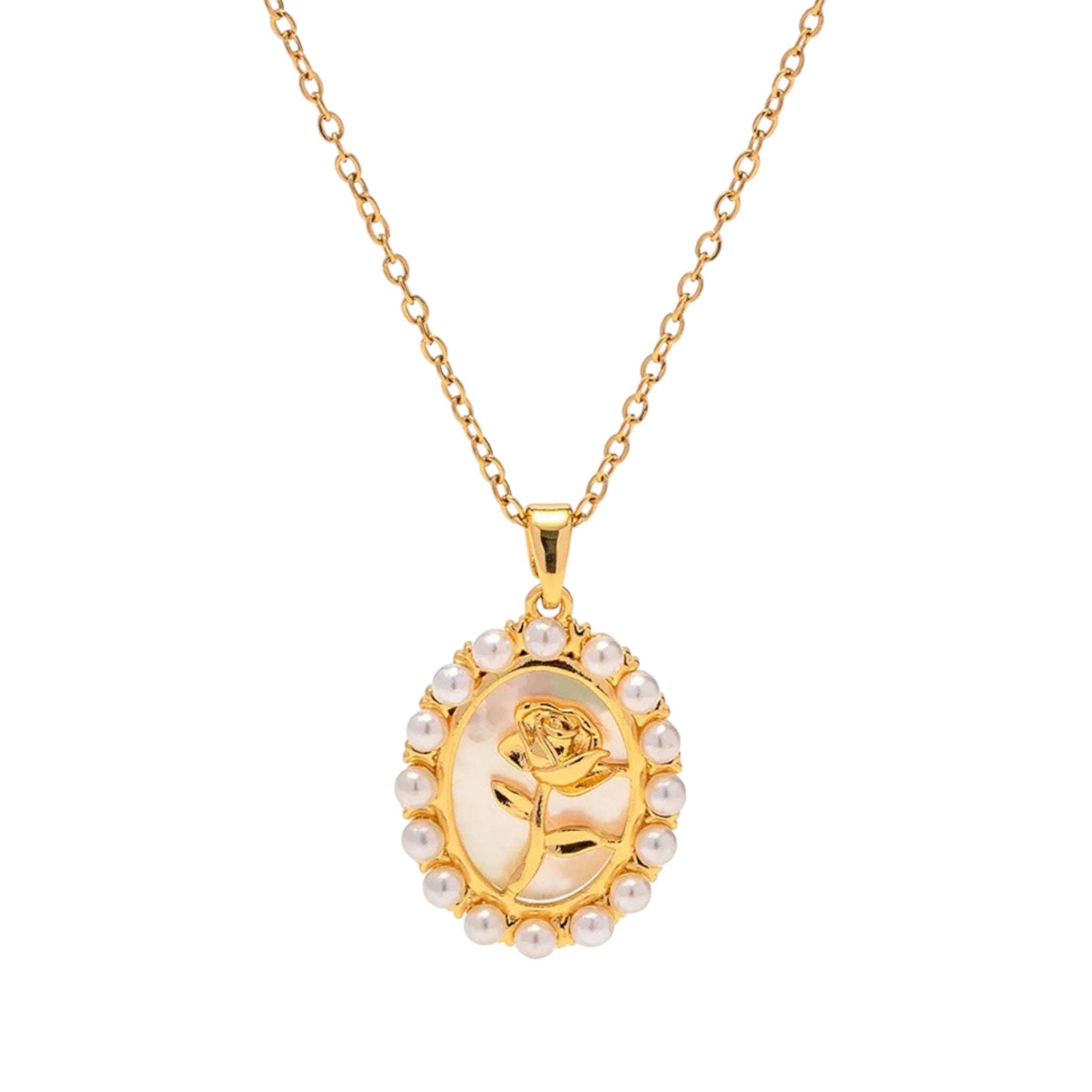 Allure Rose Necklace -18K