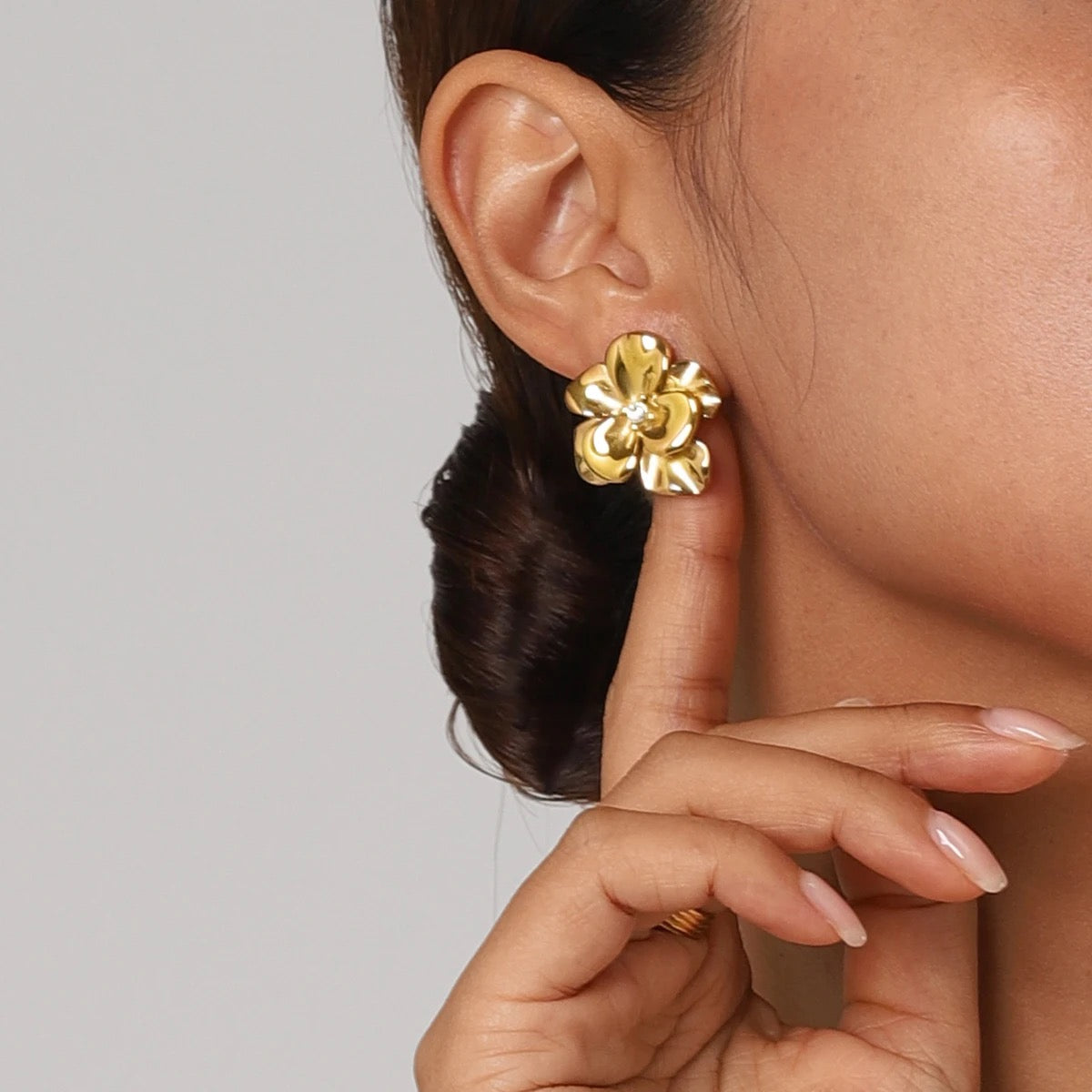 Florence Bloom Studs -18K