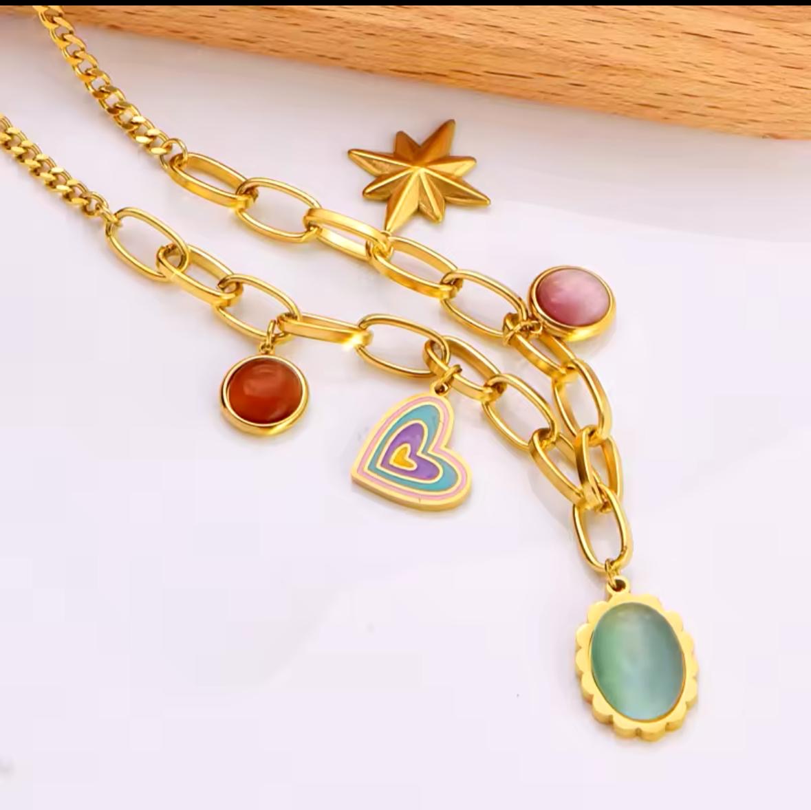 Dewberry Charm Necklace -18K