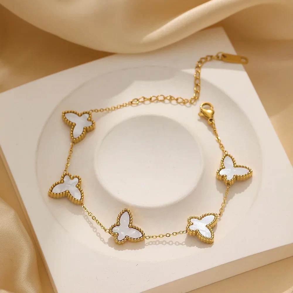 Flutter Wishes Five Charms Bracelet -18K