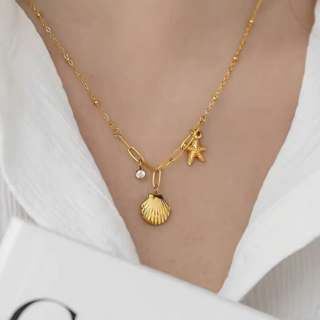 Rhode Island Charm Necklace -18K