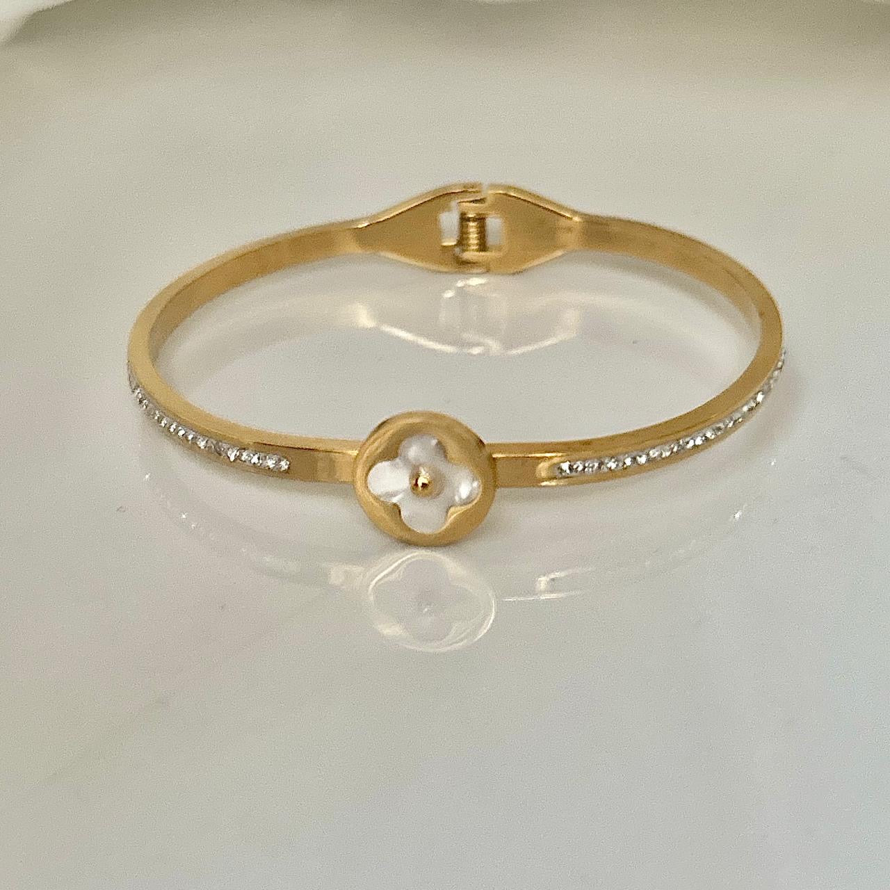 Luxe Blossom X Zircon Bracelet -18K