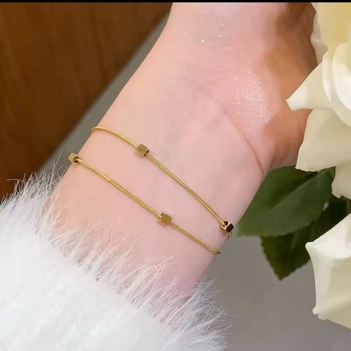 Audrey Layered Bracelet -18K