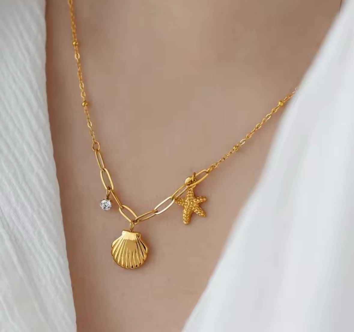 Rhode Island Charm Necklace -18K