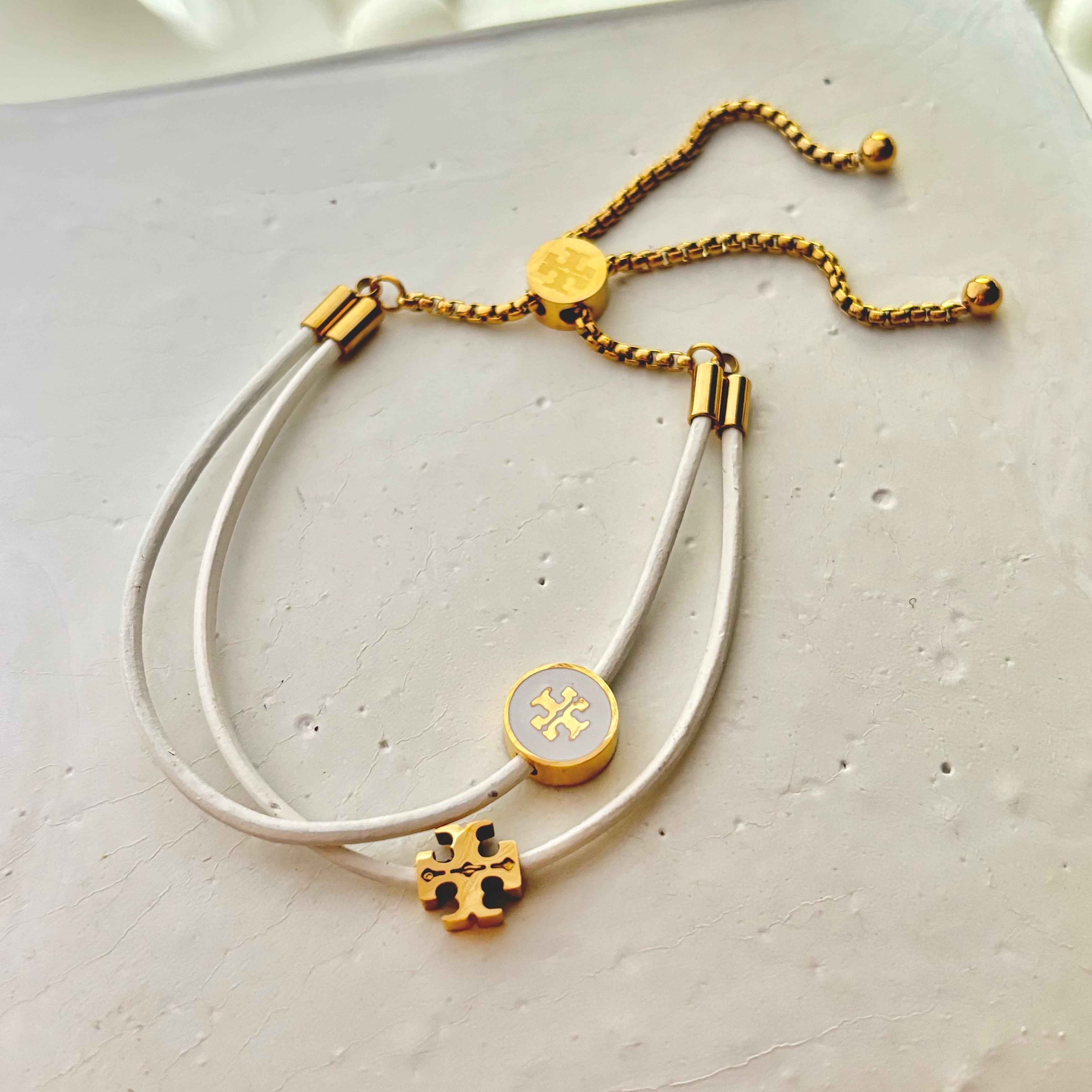 Layered Kira Tb Charm Bracelet -White
