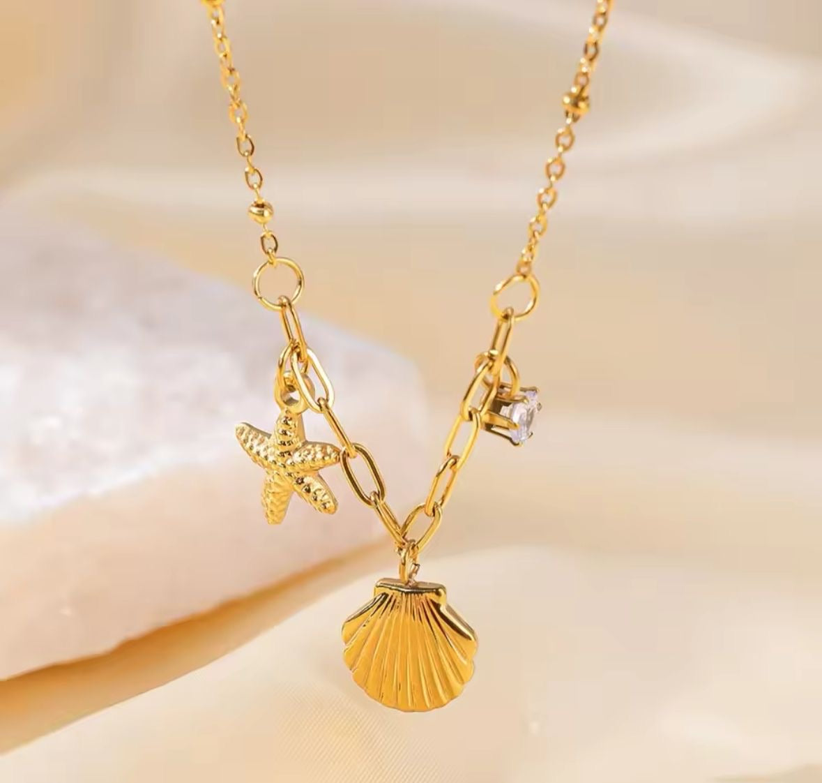 Rhode Island Charm Necklace -18K