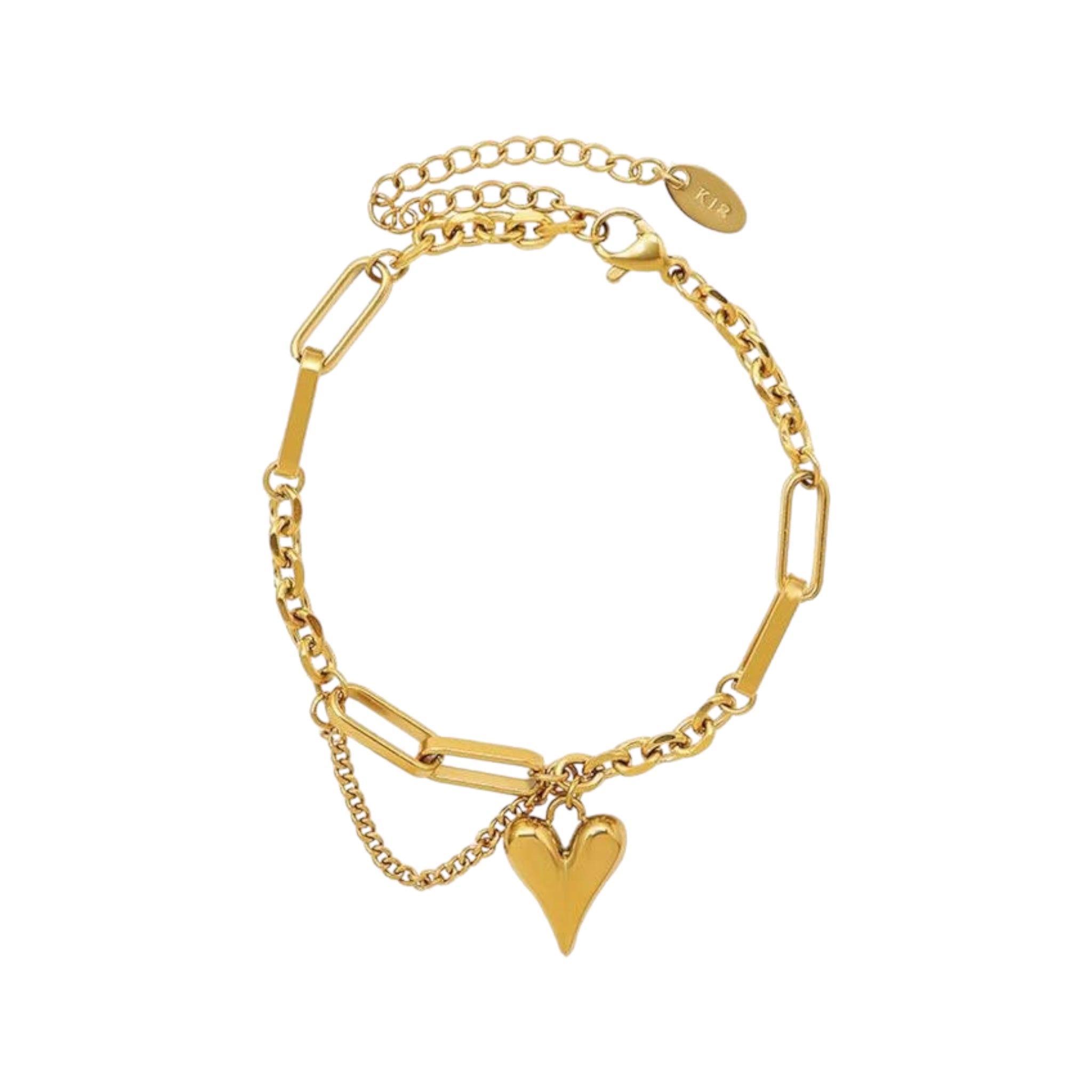 Juliet Heart Charm Bracelet -18K