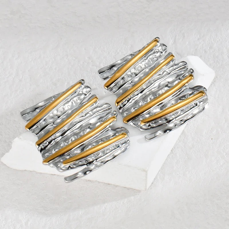 Rimmel Two Tone Earrings
