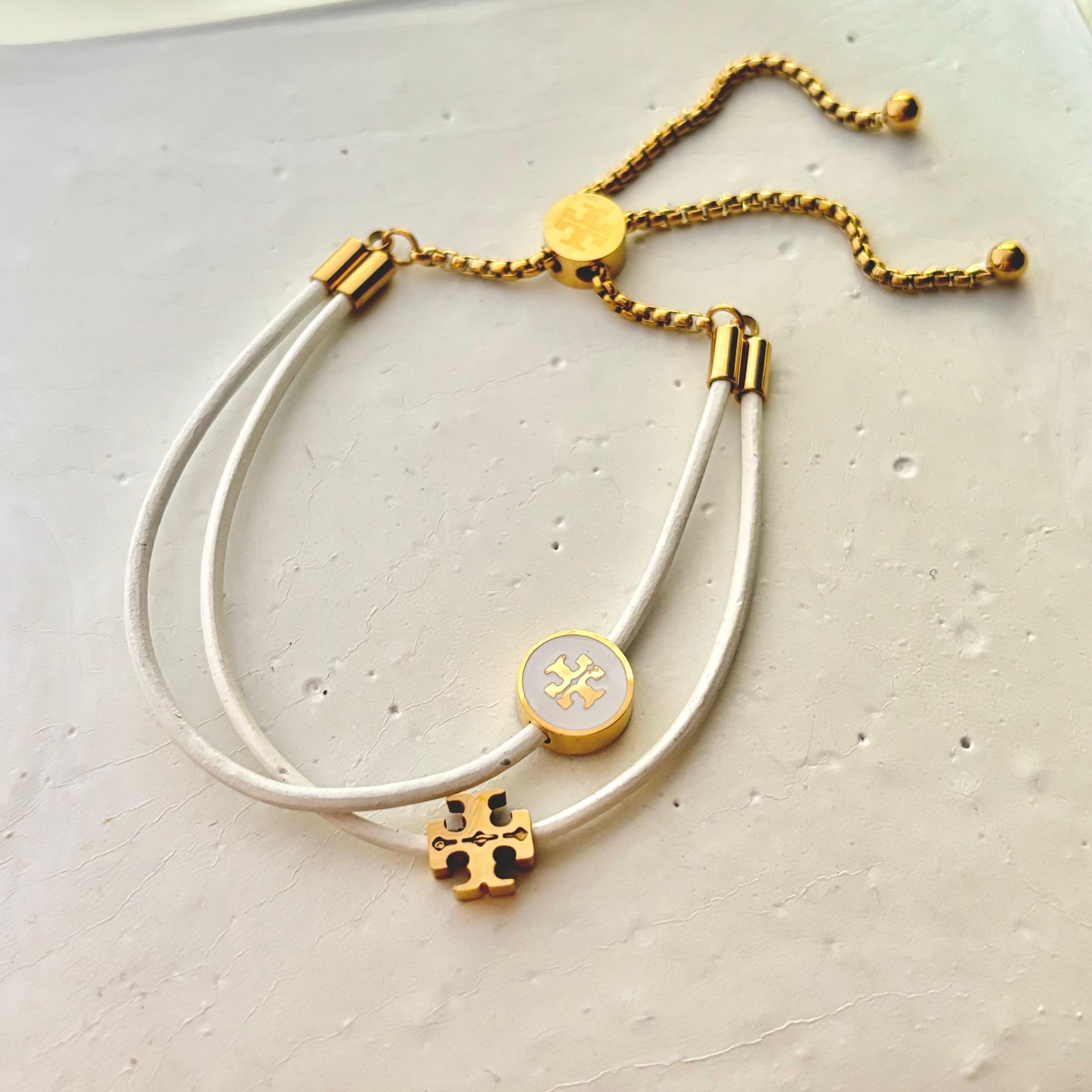 Layered Kira Tb Charm Bracelet -White
