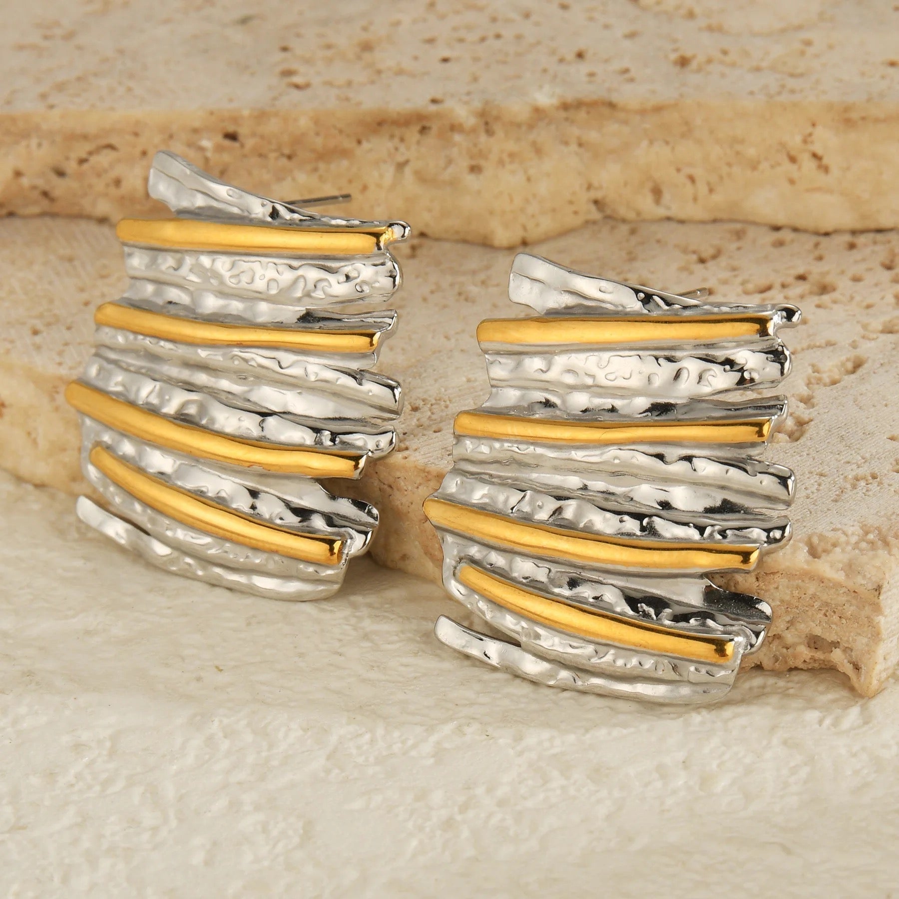 Rimmel Two Tone Earrings