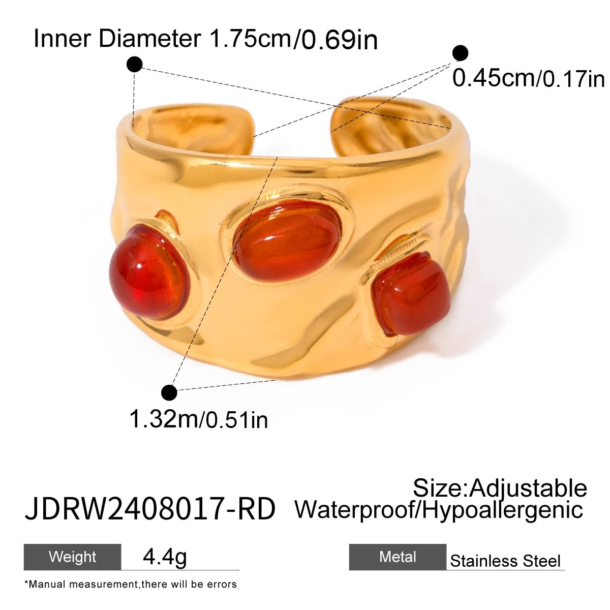 Ruby Baubles Ring -18K