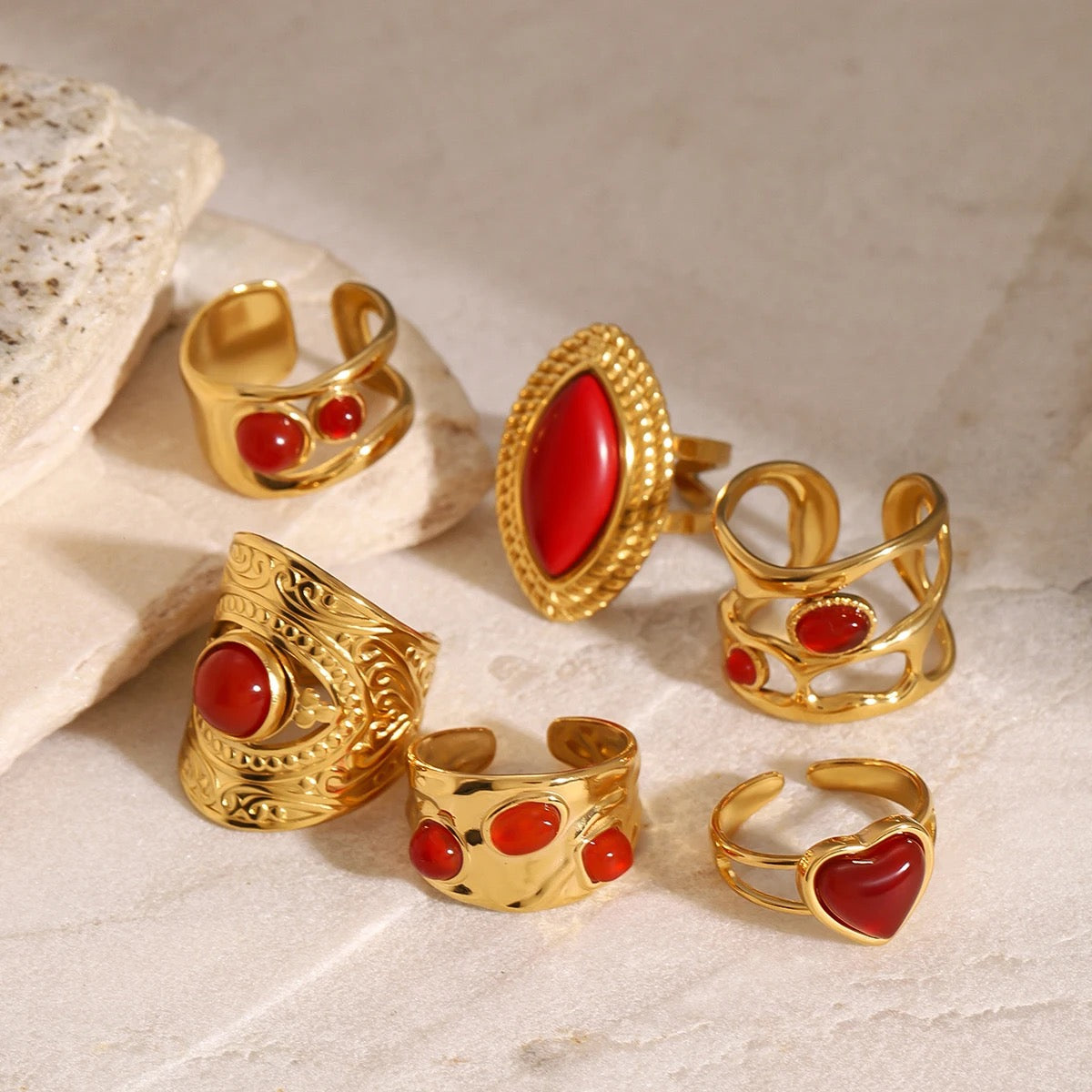 Ruby Baubles Ring -18K