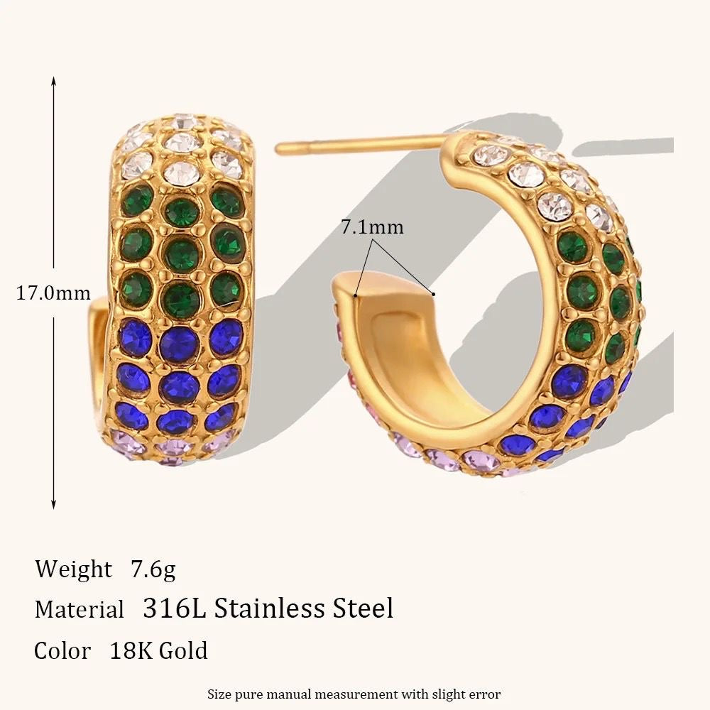 Marina Multi C Hoops -18K