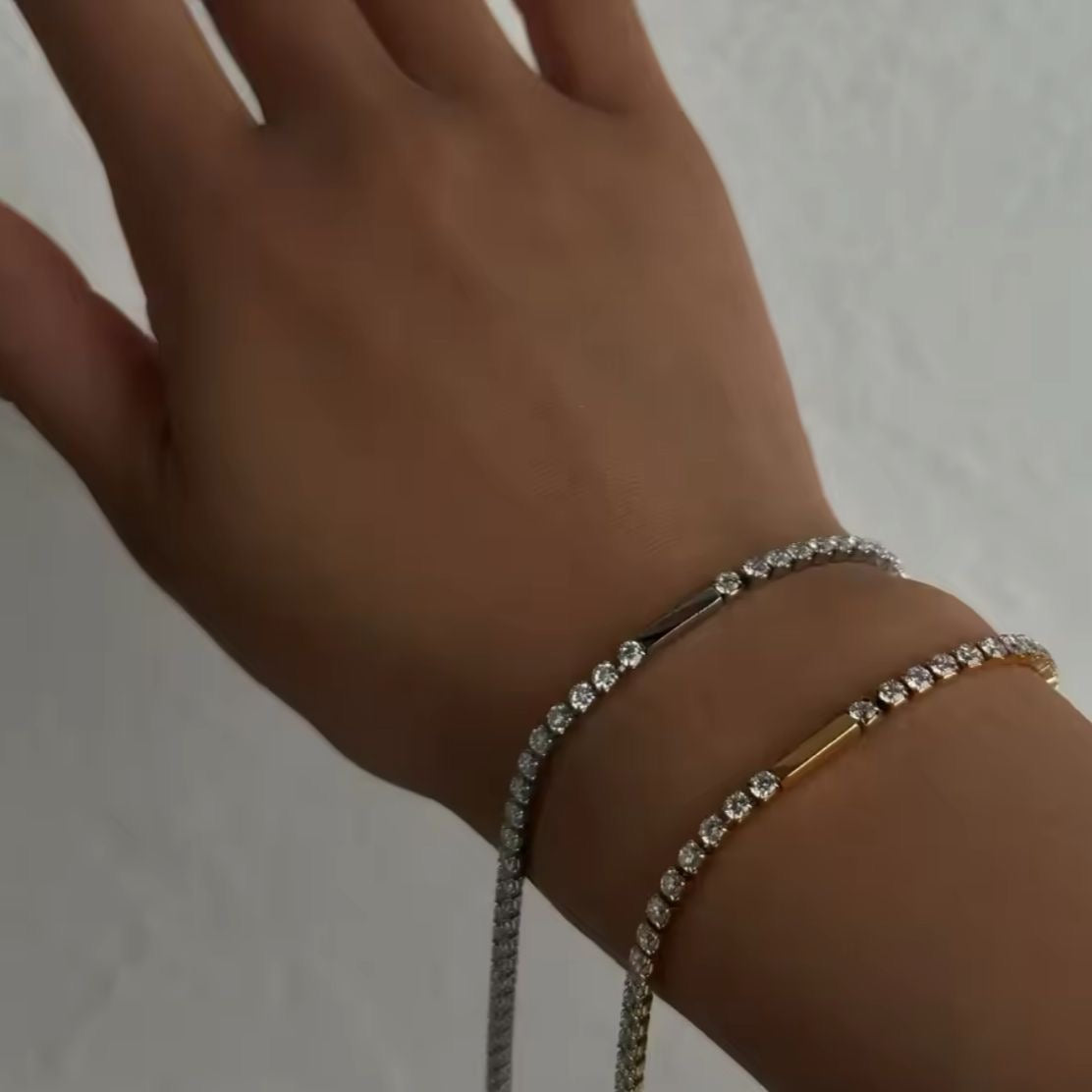 Rexa Tennis Anklet -Silver