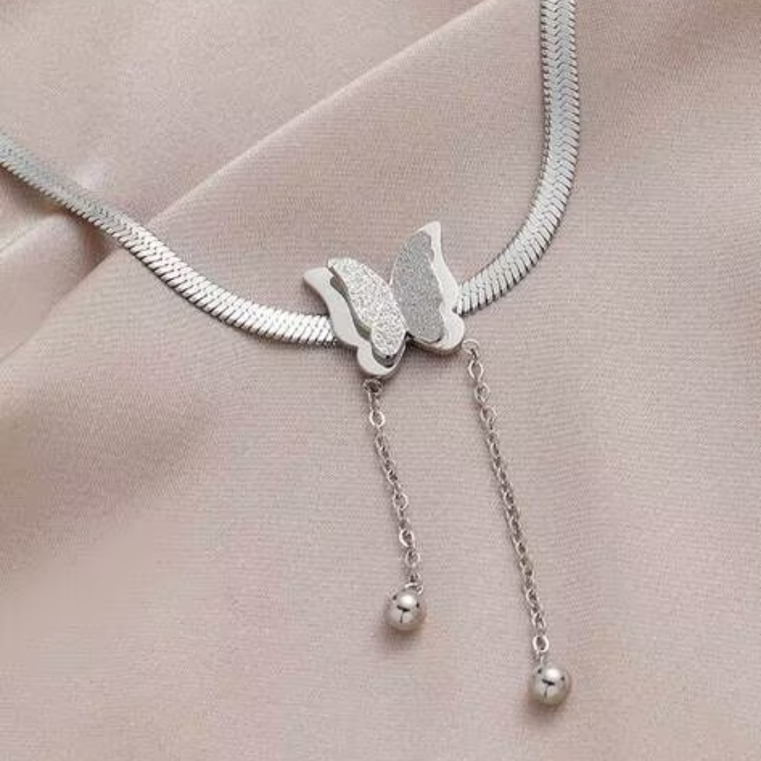 Butterfly Charm Necklace | Nature-Inspired