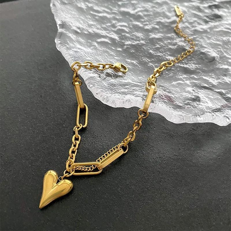 Juliet Heart Charm Bracelet -18K
