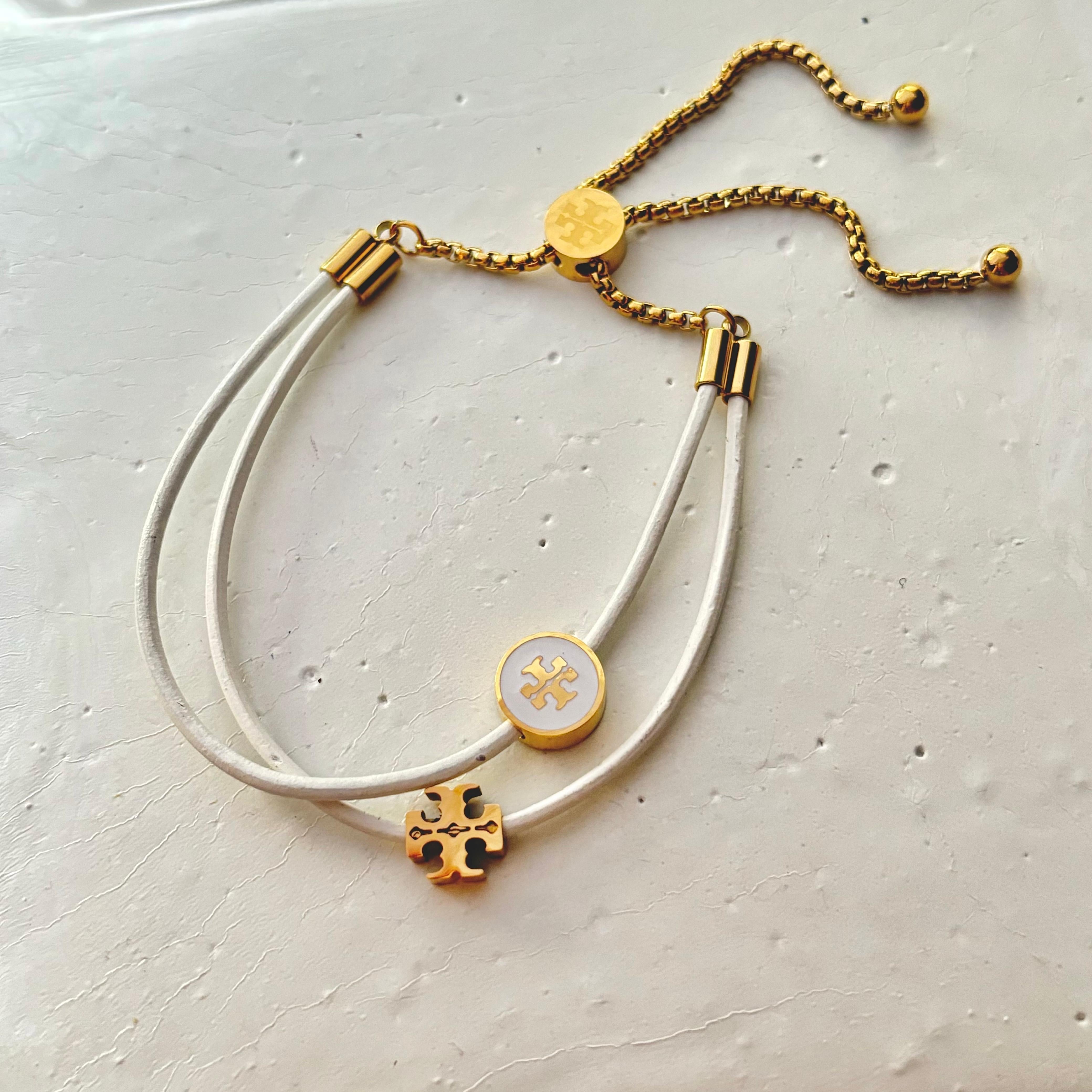 Layered Kira Tb Charm Bracelet -White