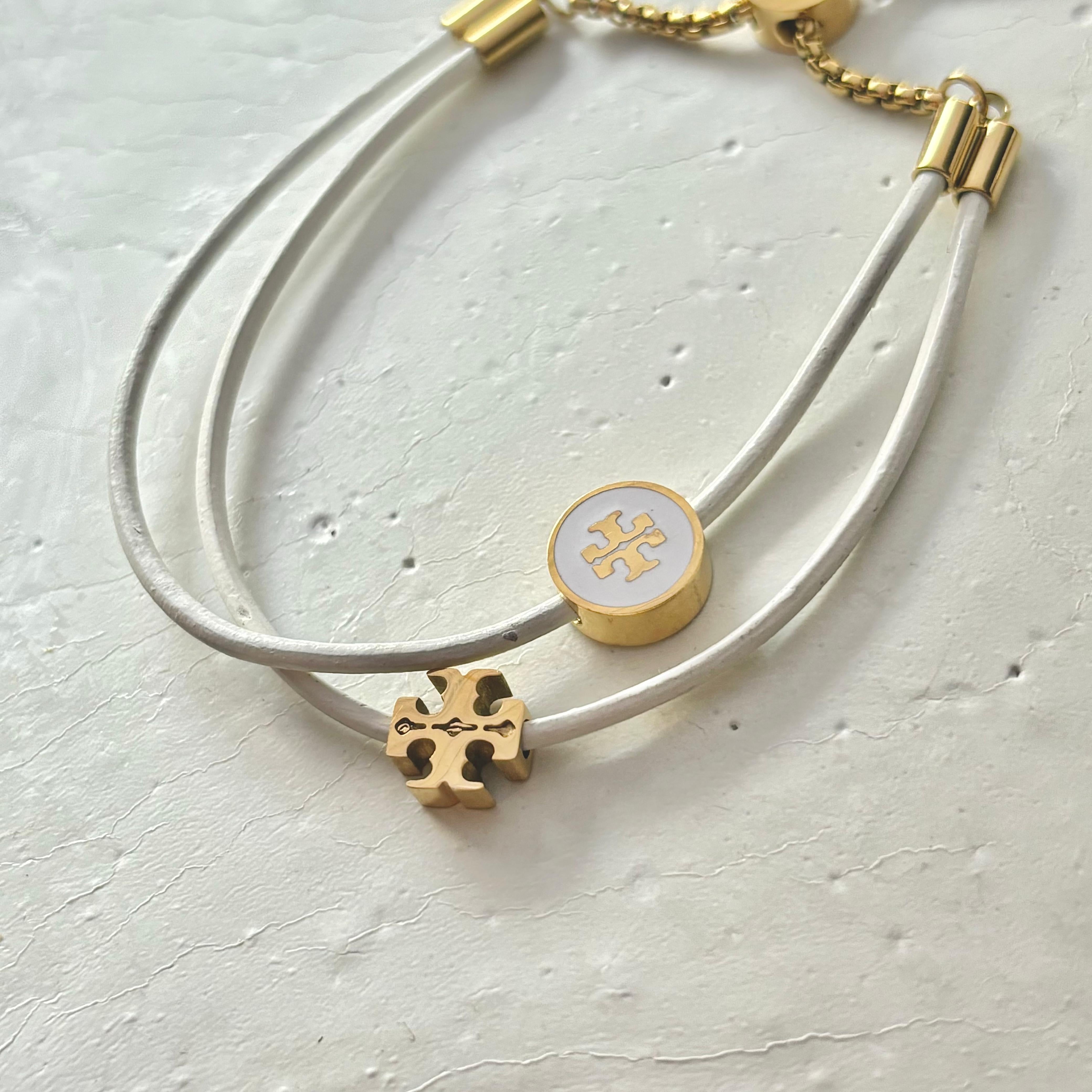 Layered Kira Tb Charm Bracelet -White