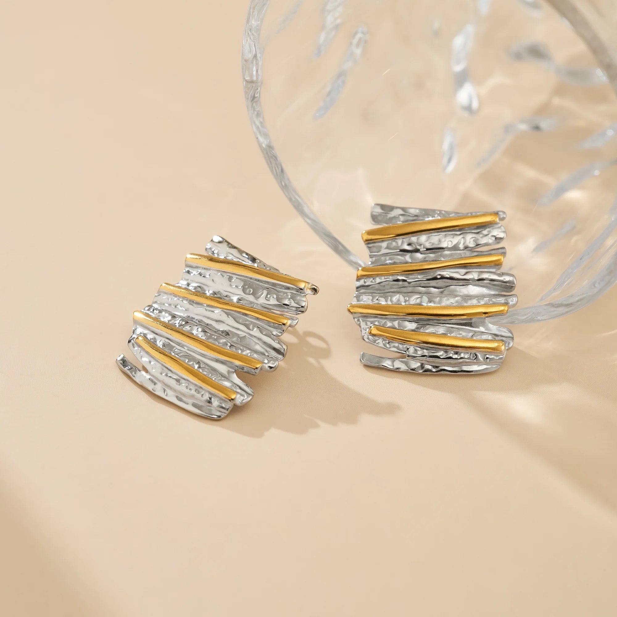 Rimmel Two Tone Earrings