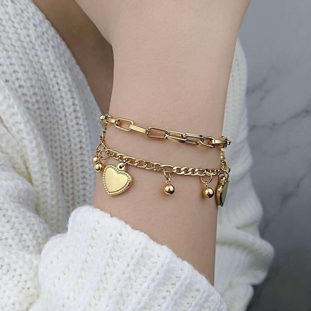 Paris Love Charm Bracelet -18K