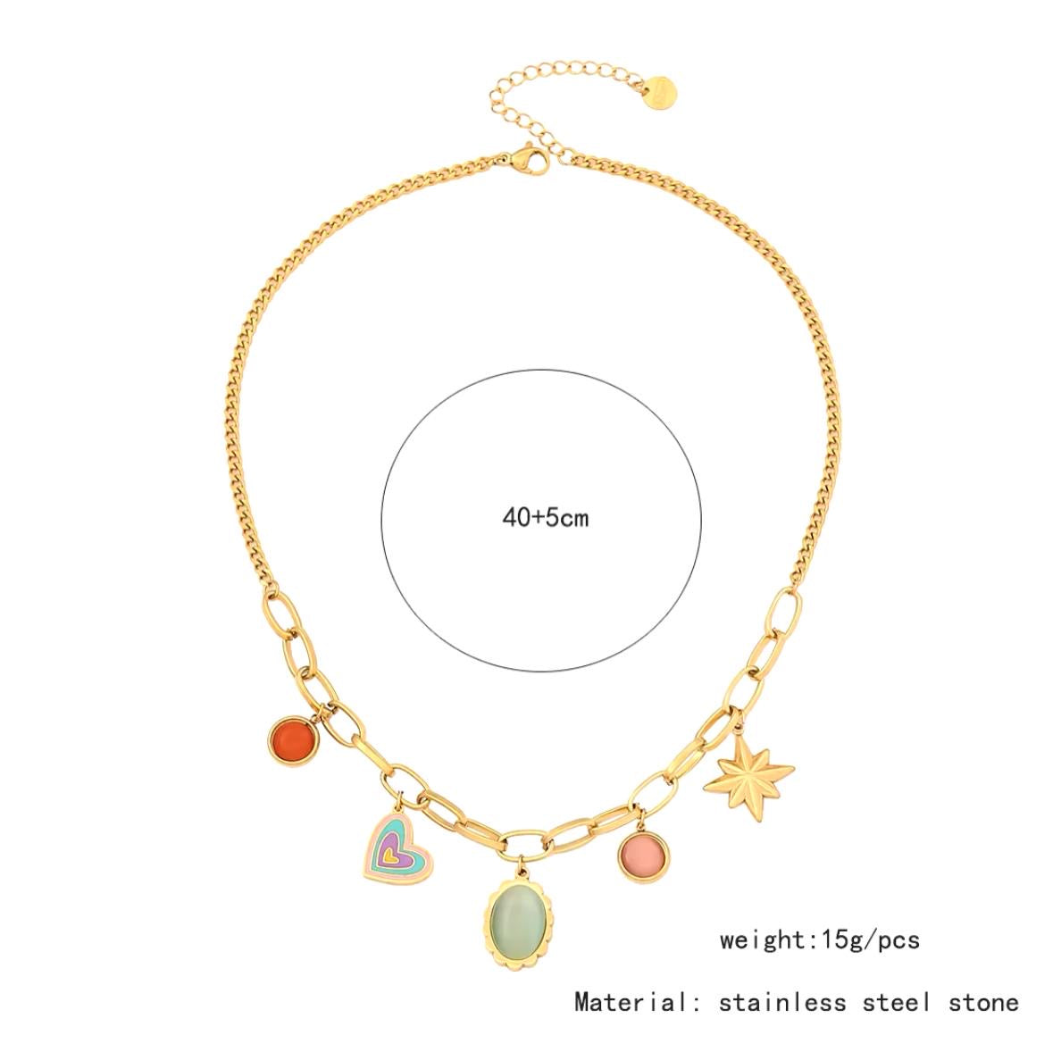 Dewberry Charm Necklace -18K