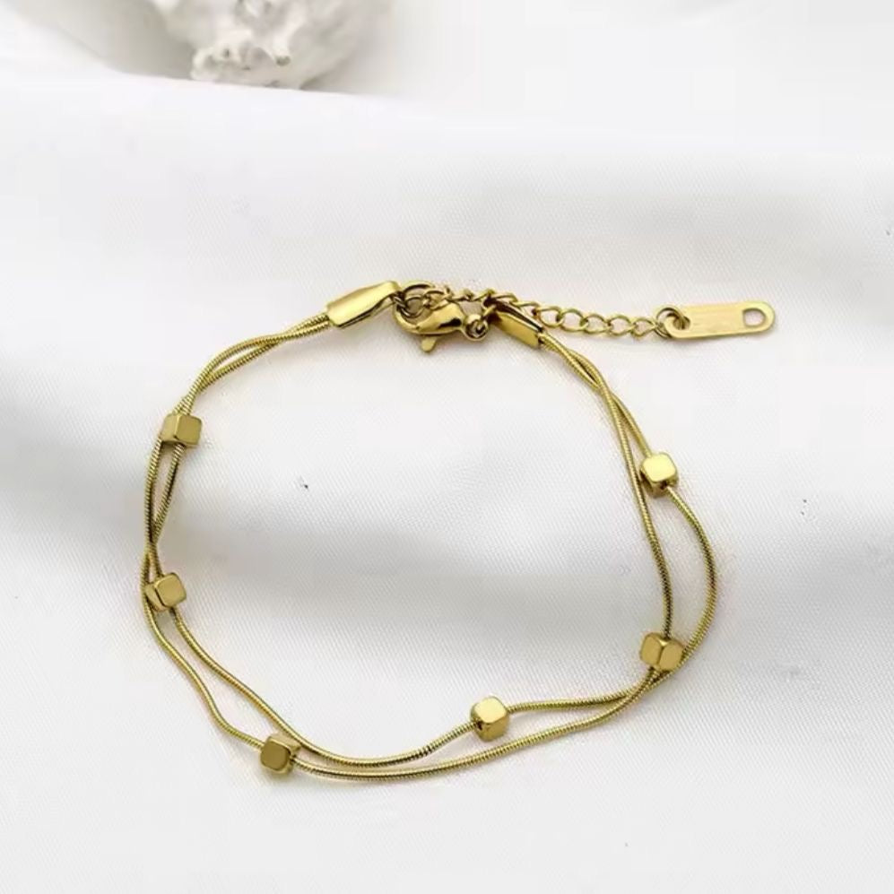 Audrey Layered Bracelet -18K