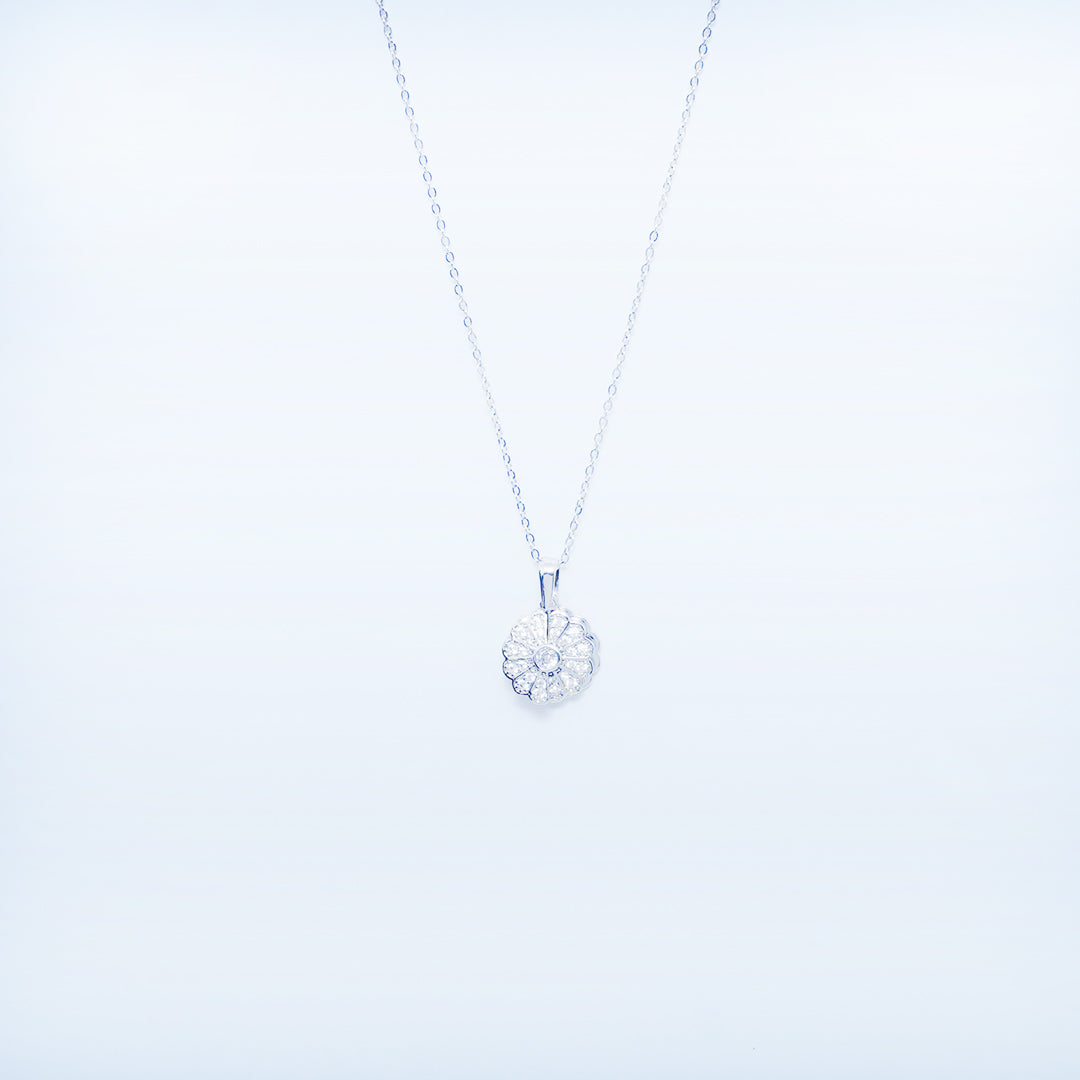 Sparkling Crystal Flower Necklace