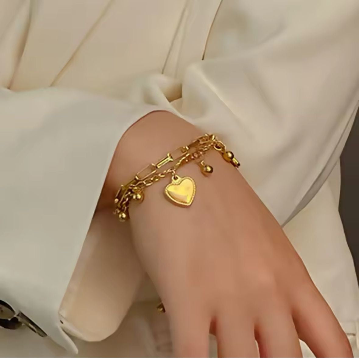 Paris Love Charm Bracelet -18K