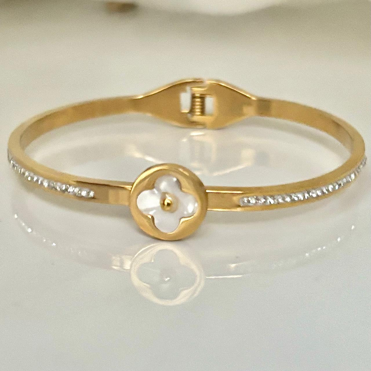 Luxe Blossom X Zircon Bracelet -18K
