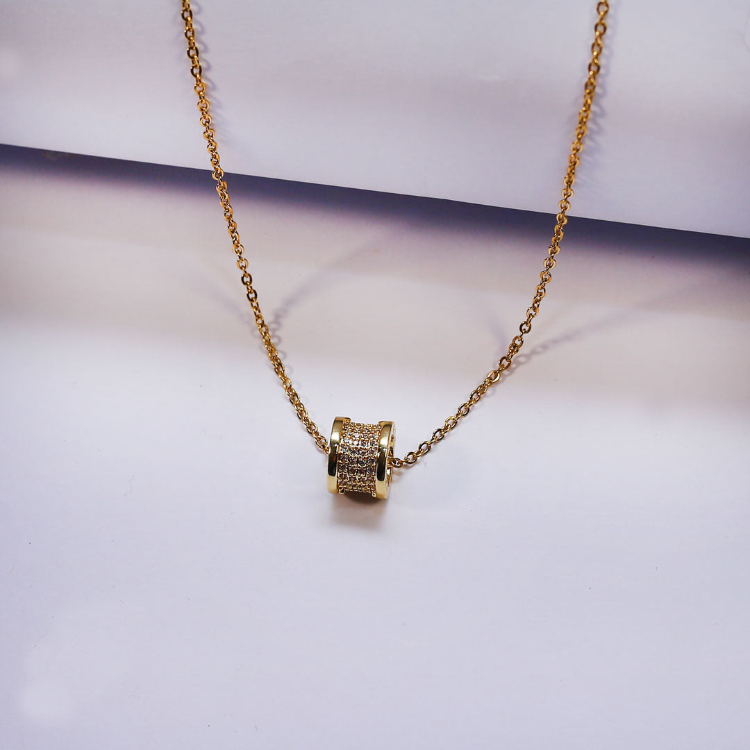 Crystal Barrel Necklace | Statement Jewelry