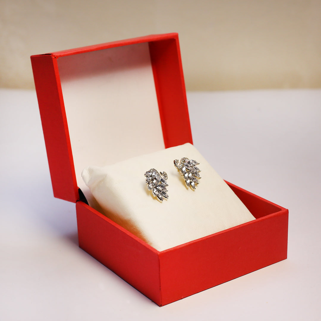 Silver Cluster Earrings | Statement Jewelry