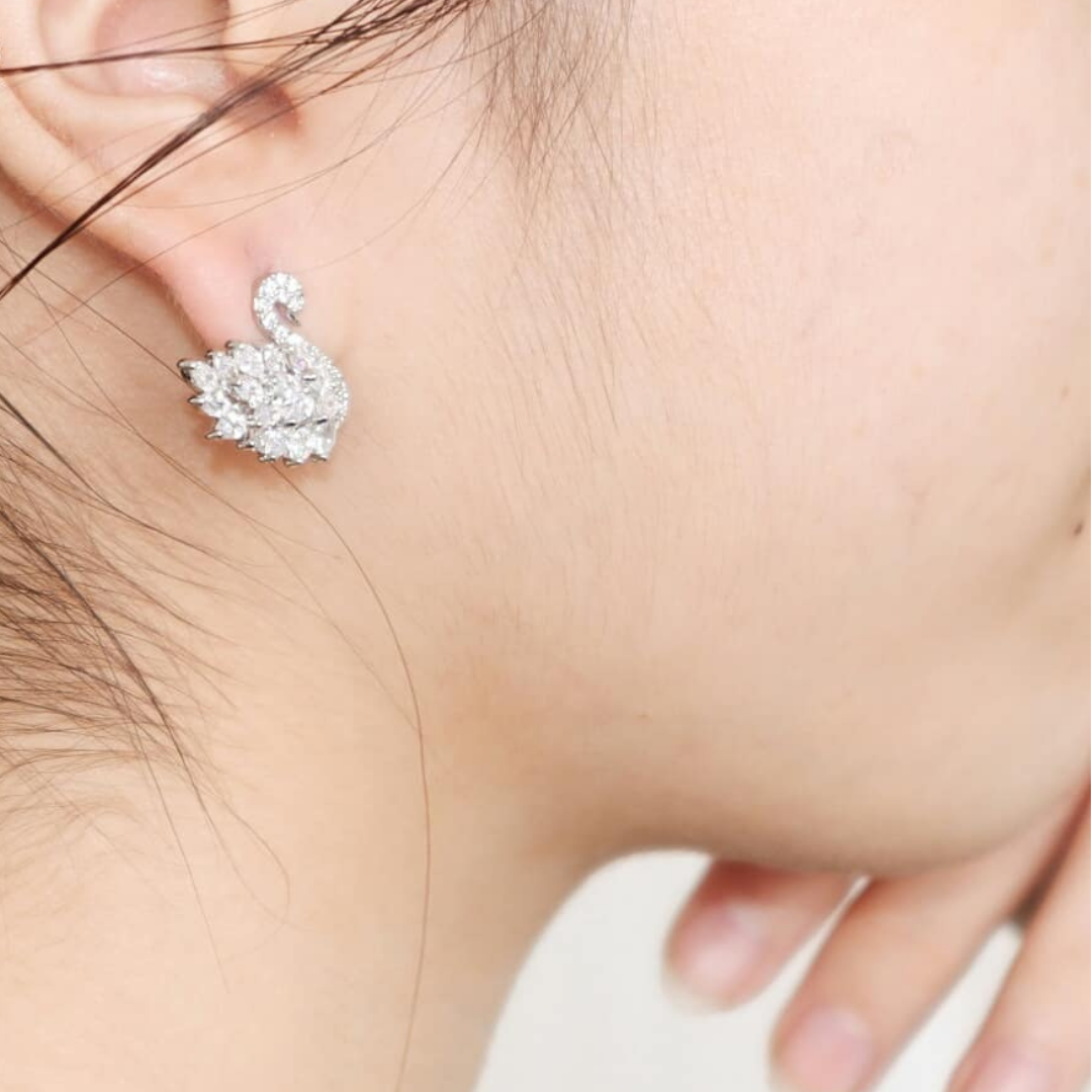 Silver Cluster Earrings | Statement Jewelry