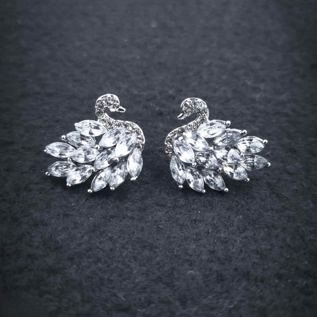 Silver Cluster Earrings | Statement Jewelry