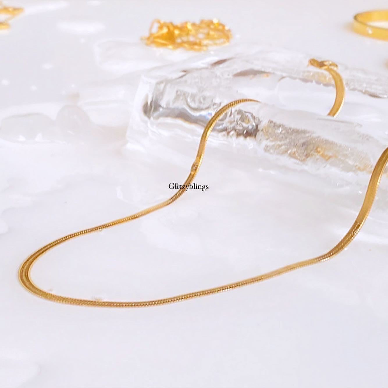 Sleek Snake Chain Necklace