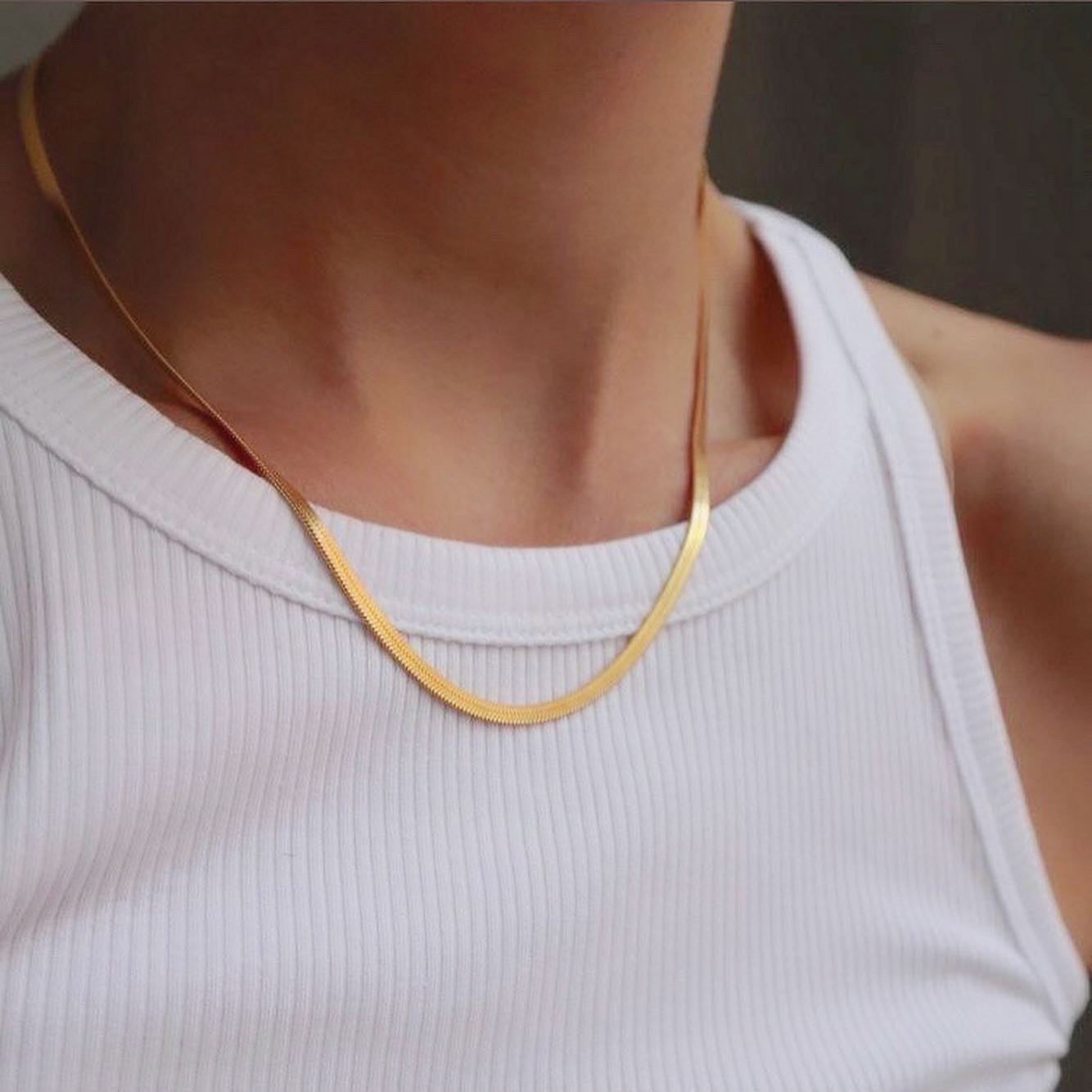 Sleek Snake Chain Necklace